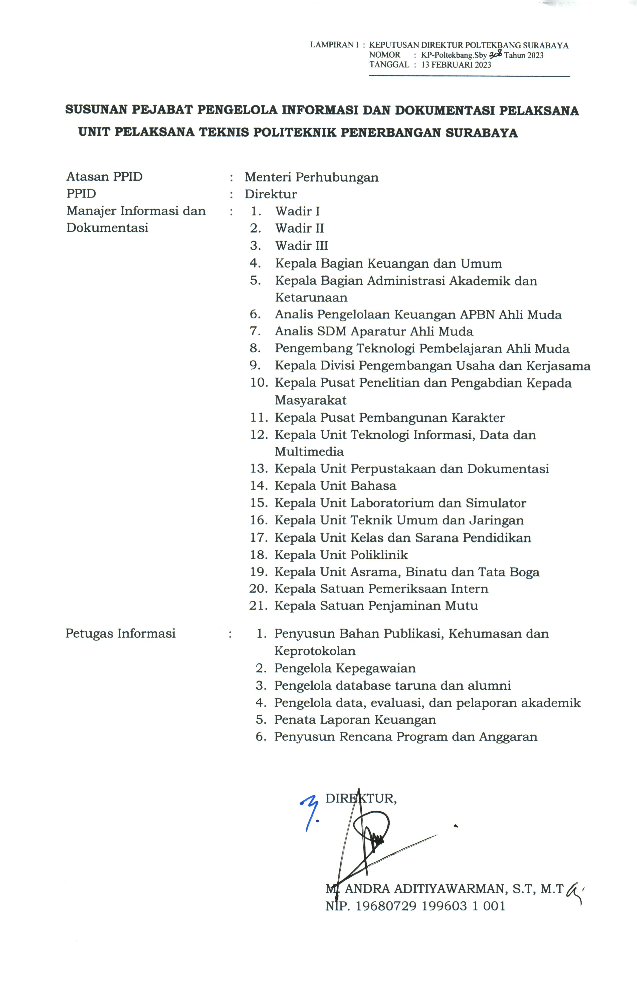 Struktur Organisasi 2023