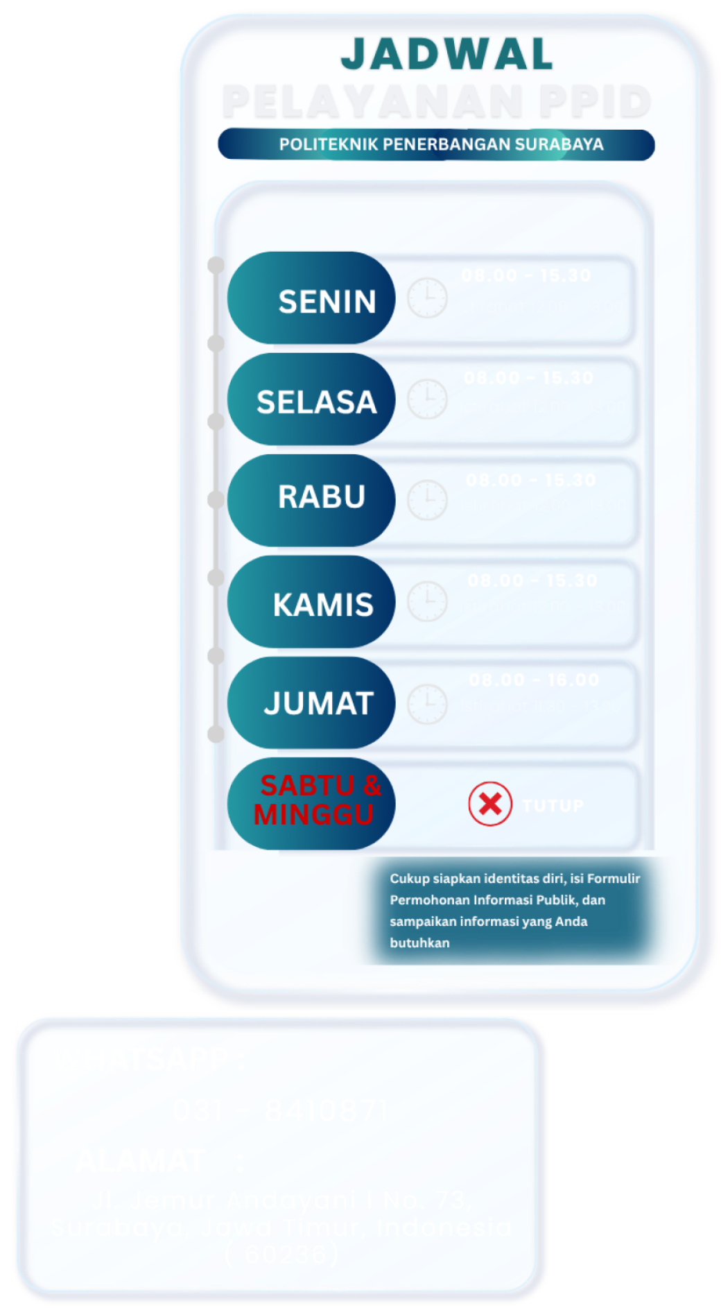 Jadwal Pelayanan PPID
